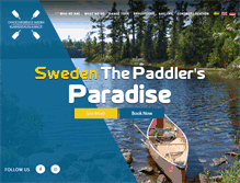 Tablet Screenshot of canoeexperiencesweden.com